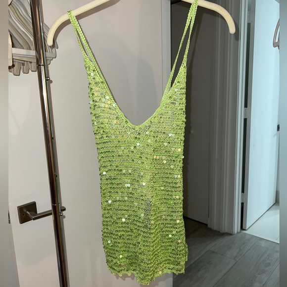 Retrofete Molly Sequin Crotchet Top - Picture 2 of 10